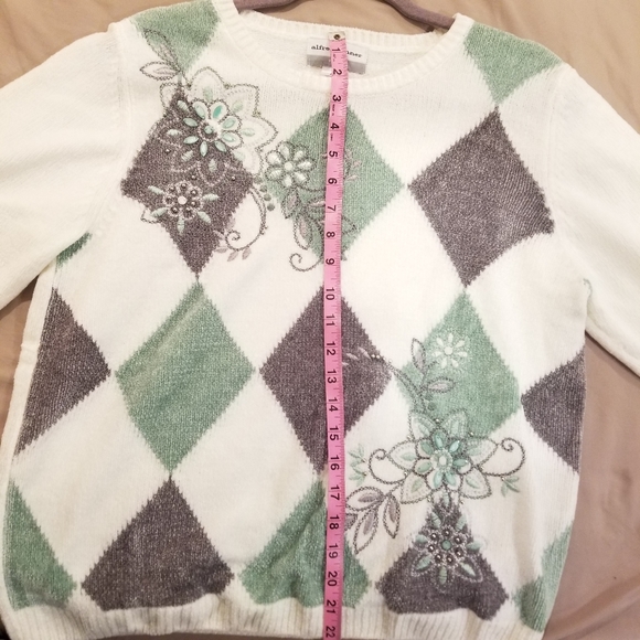 ALFRED DUNNER PXL Vintage Mint Sweater - Picture 11 of 11